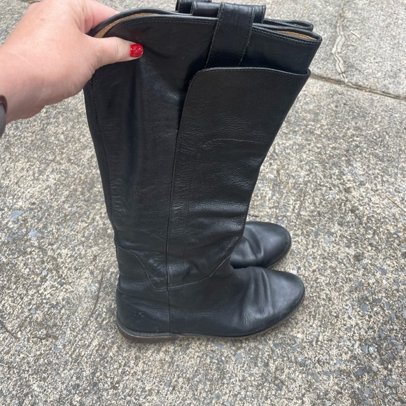 Frye Paige Tall Riding Boots—Black - Picture 1 of 8